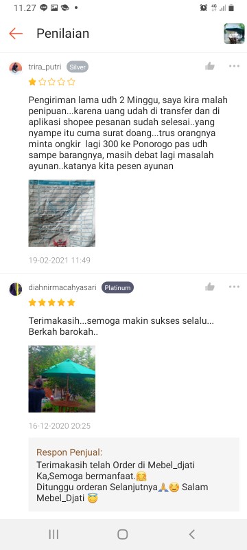 Kursi Meja Payung Tenda Cafe Resto Unfinishing