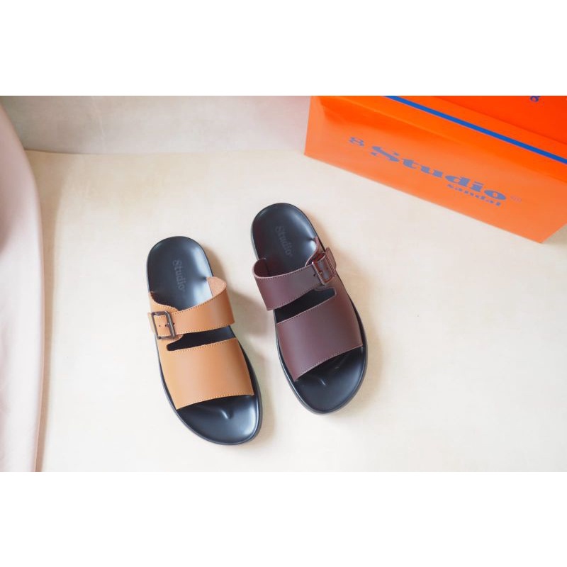 SANDAL KULIT ASLI PRIA STUDIO DM-272 SANDAL PRIA MURAH