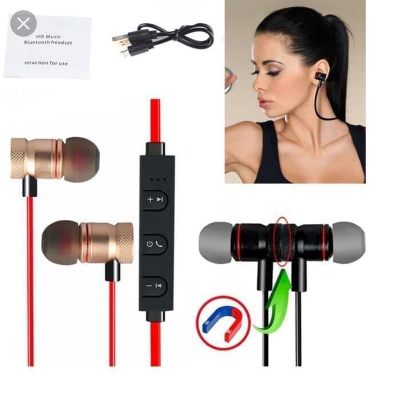 Headset Bluetooth Magnetic Earphone Bluetooth