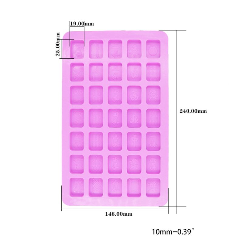 SIY  DIY Silicone Small Mahjong Mold Crystal Drop Gel High Mirror Creative Mold Handmade Accessories