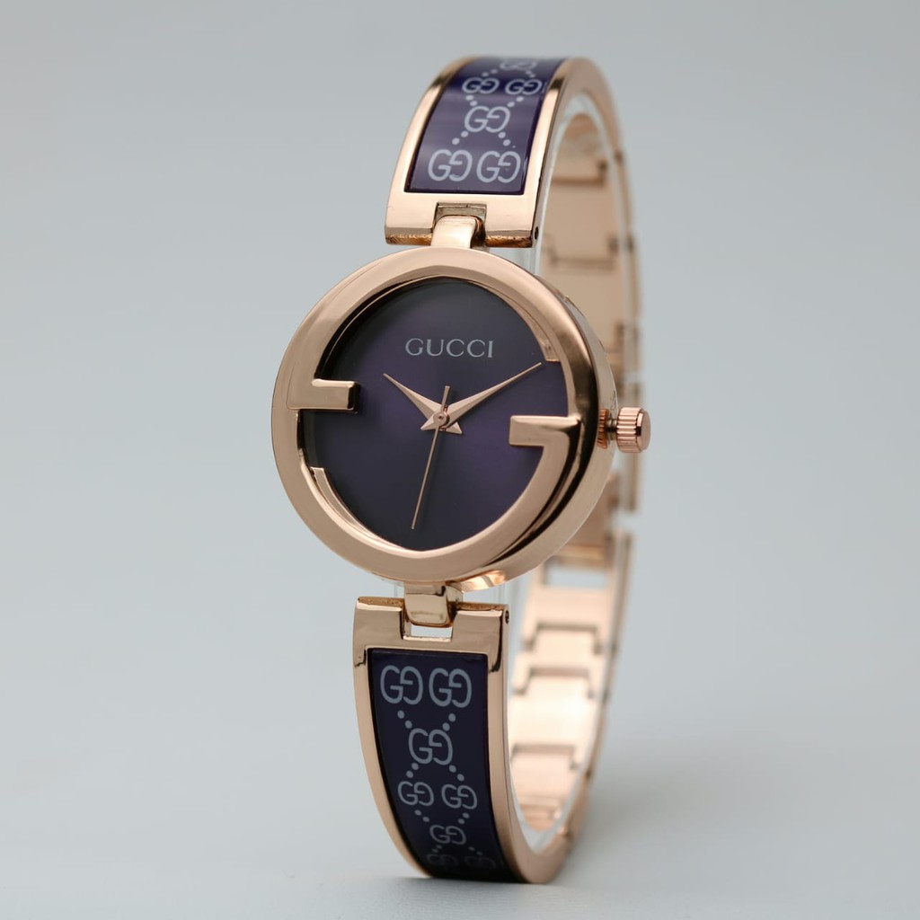 Jam Tangan Wanita Cewek Analog Fashion Gucci Premium Tali Rantai