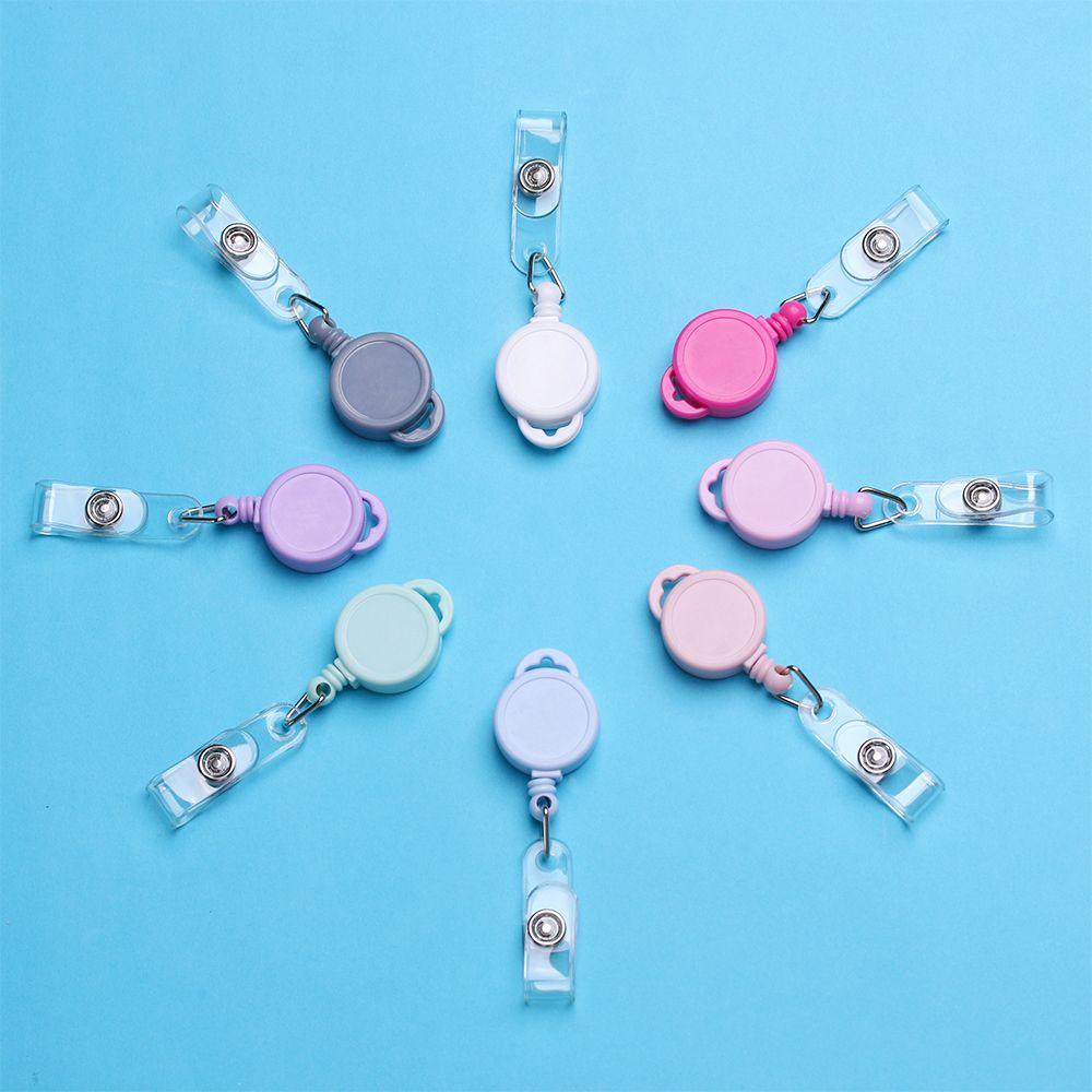 Suyo 1pc Badge Holder Fashion Tahan Lama Klip ID Kartu Nama Alat Tulis Lanyards