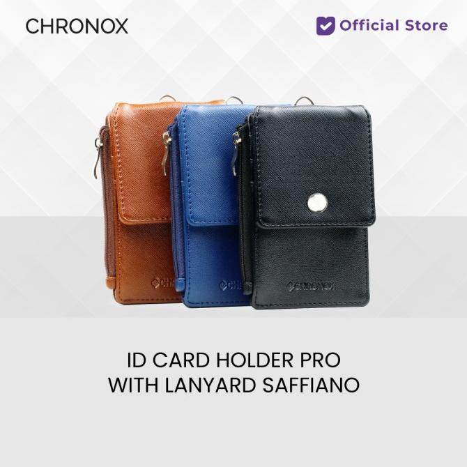 

[[COD]] CHRONOX ID Card Holder Pro With Lanyard Saffiano TERJAMIN Kode 535