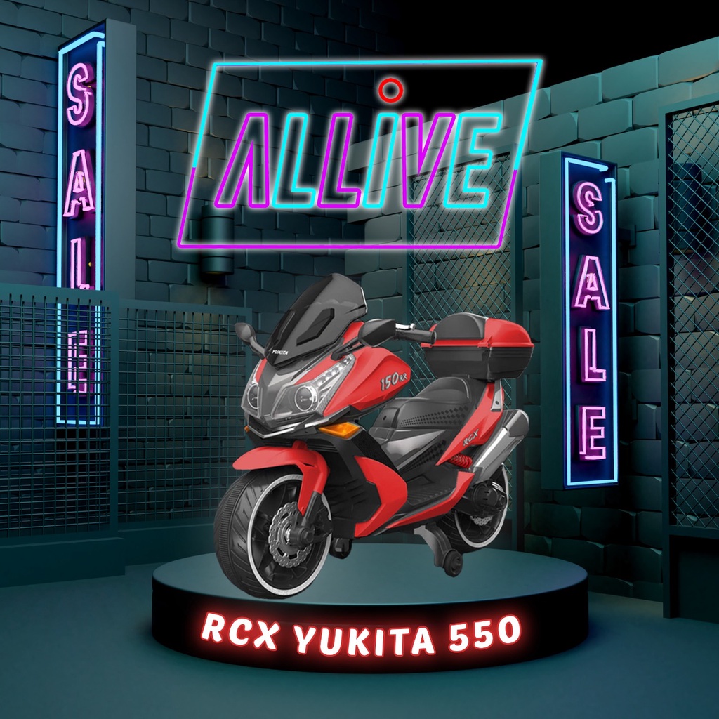 PROMO MURAH MAINAN ANAK MOTOR AKI PCX RCX YUKITA 550