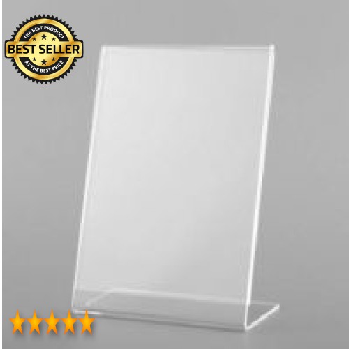 

Acrylic Tentcard / tempat nomor meja / acrylic Ukuran A5 L murah