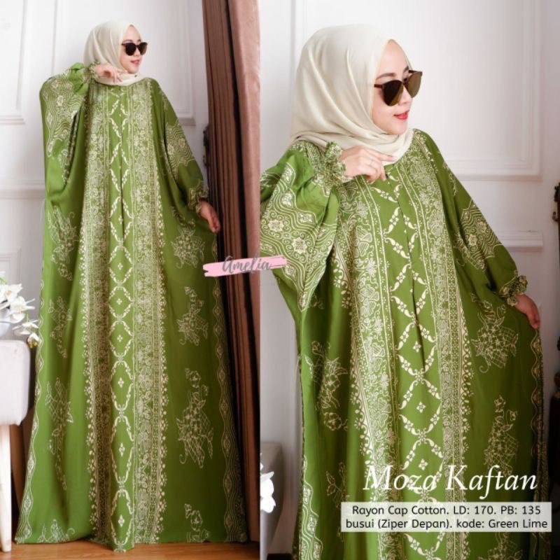 COD - Asmiranda Maxy Gamis Muslim Aurora Dress Shakila Aksen Renda Brukat Import Ld  110 Fit S - XL ( Free Bros ) Fashion Maxi Wanita Pesta Kondangan Modern Termurah Terlaris-KAFTAN MOZA OLIVE