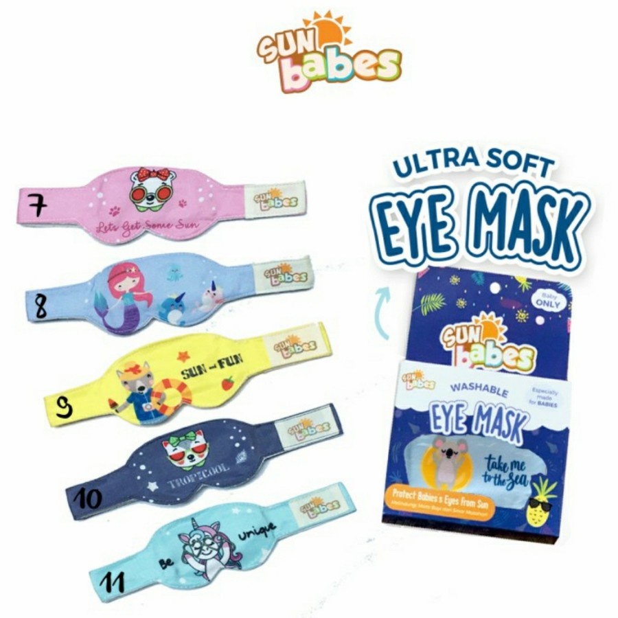 SUN BABES Eye Mask Karakter Penutup Mata Bayi Berjemur