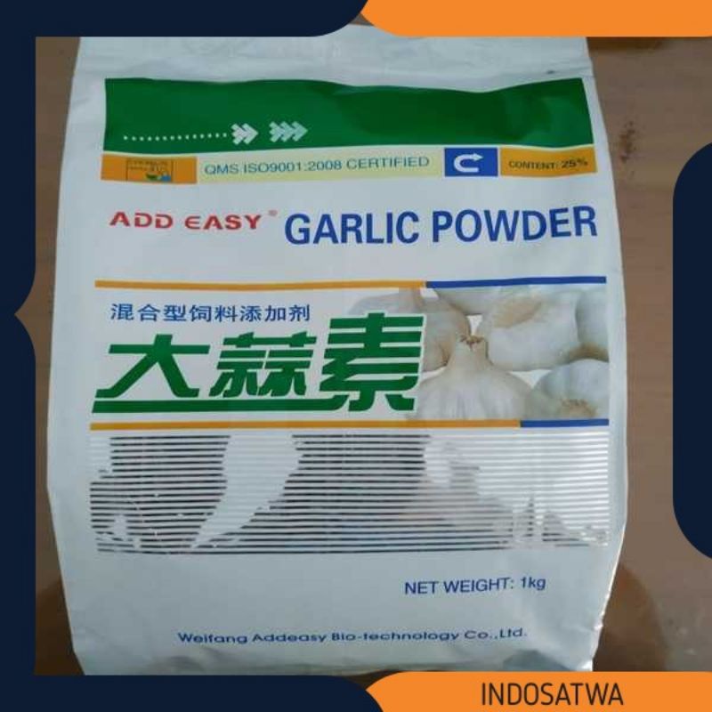 GARLIC POWDER TEPUNG BAWANG PUTIH 1 KG Bubuk FEED GRADE SUPLEMEN TERNAK WEIFANG