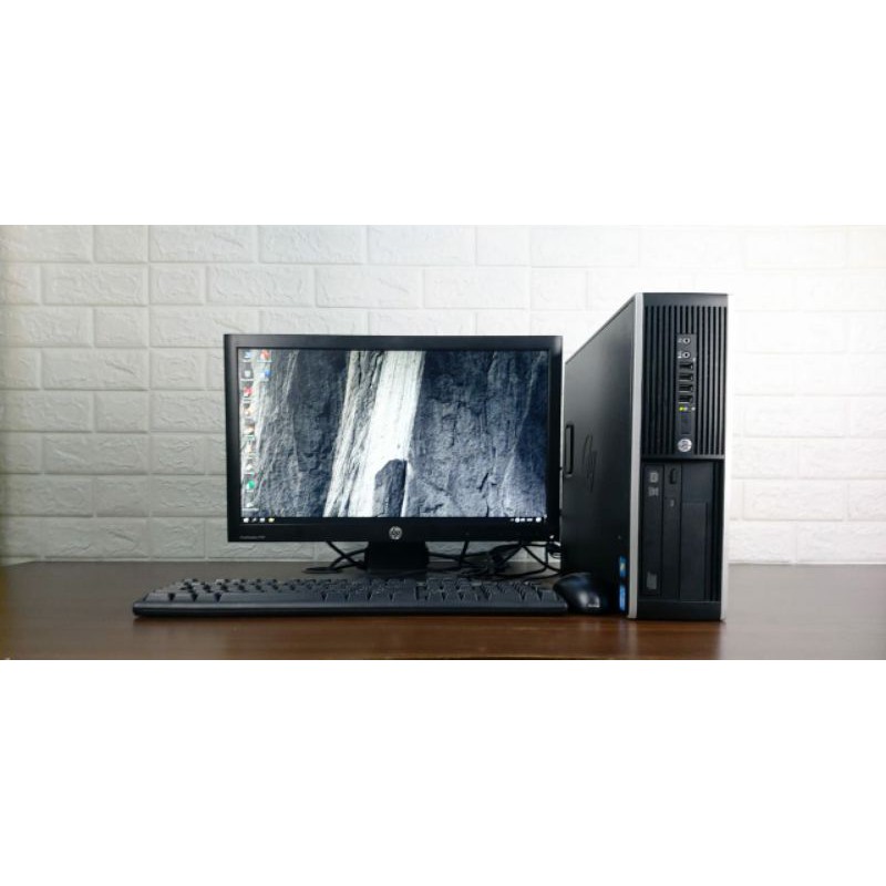 Paketan PC HP Compaq 8200 Elite Sff Core i3 Gen2 Ram 4GB HDD 500GB Lcd 19in Wide Berkualitas