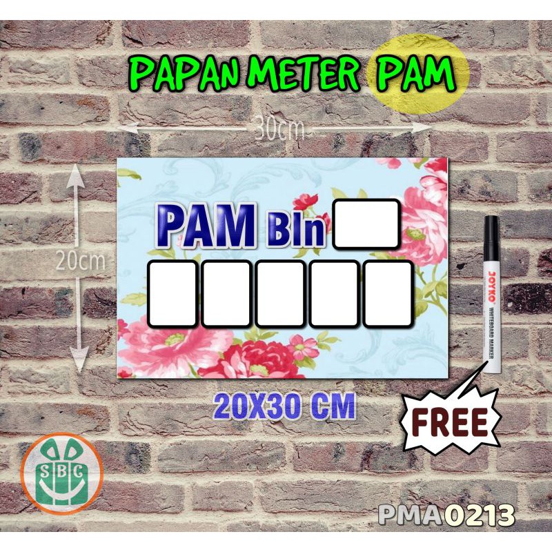 

Stokastik Papan Meter Listrik PLN PAM motif Unik - Shabby 13