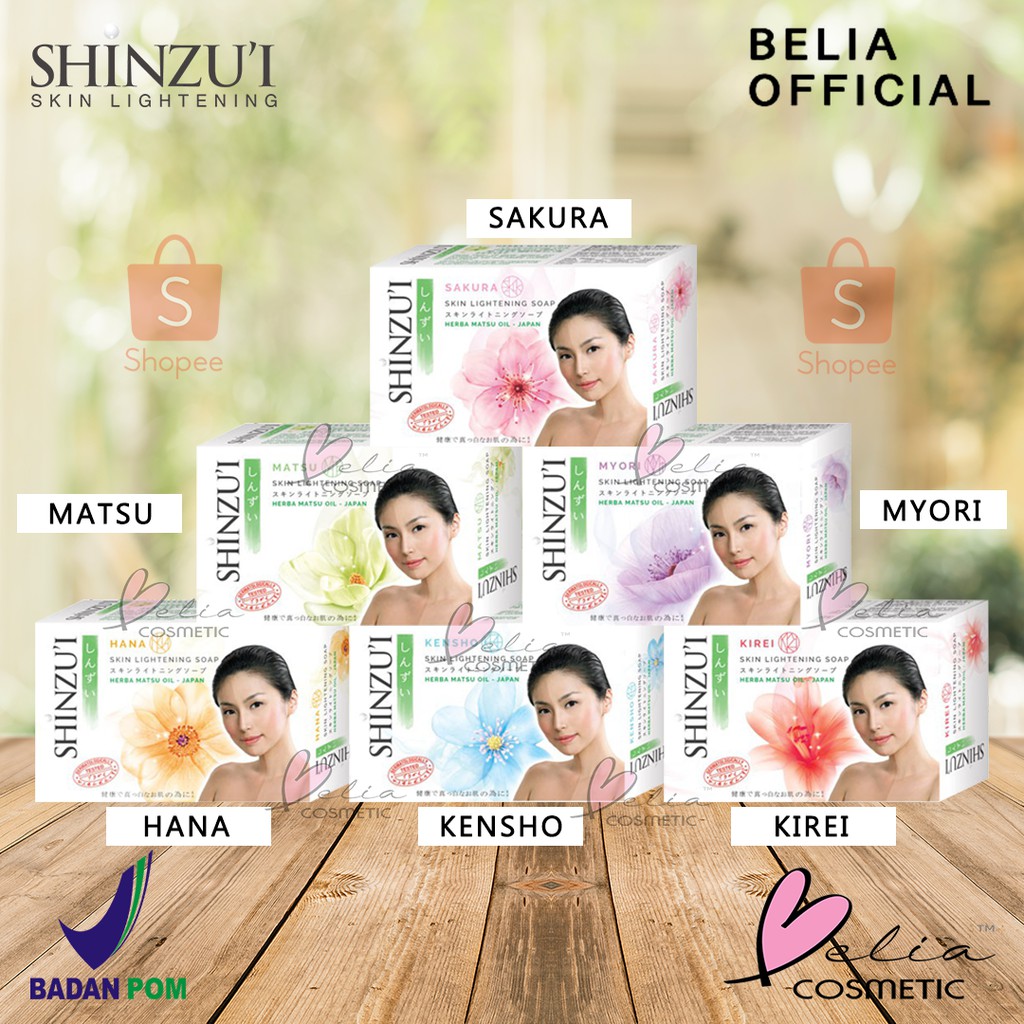 Belia Shinzui Skin Lightening Bar Soap 65gr 85gr Sabun Mandi Batang Shinzu I Shopee Indonesia