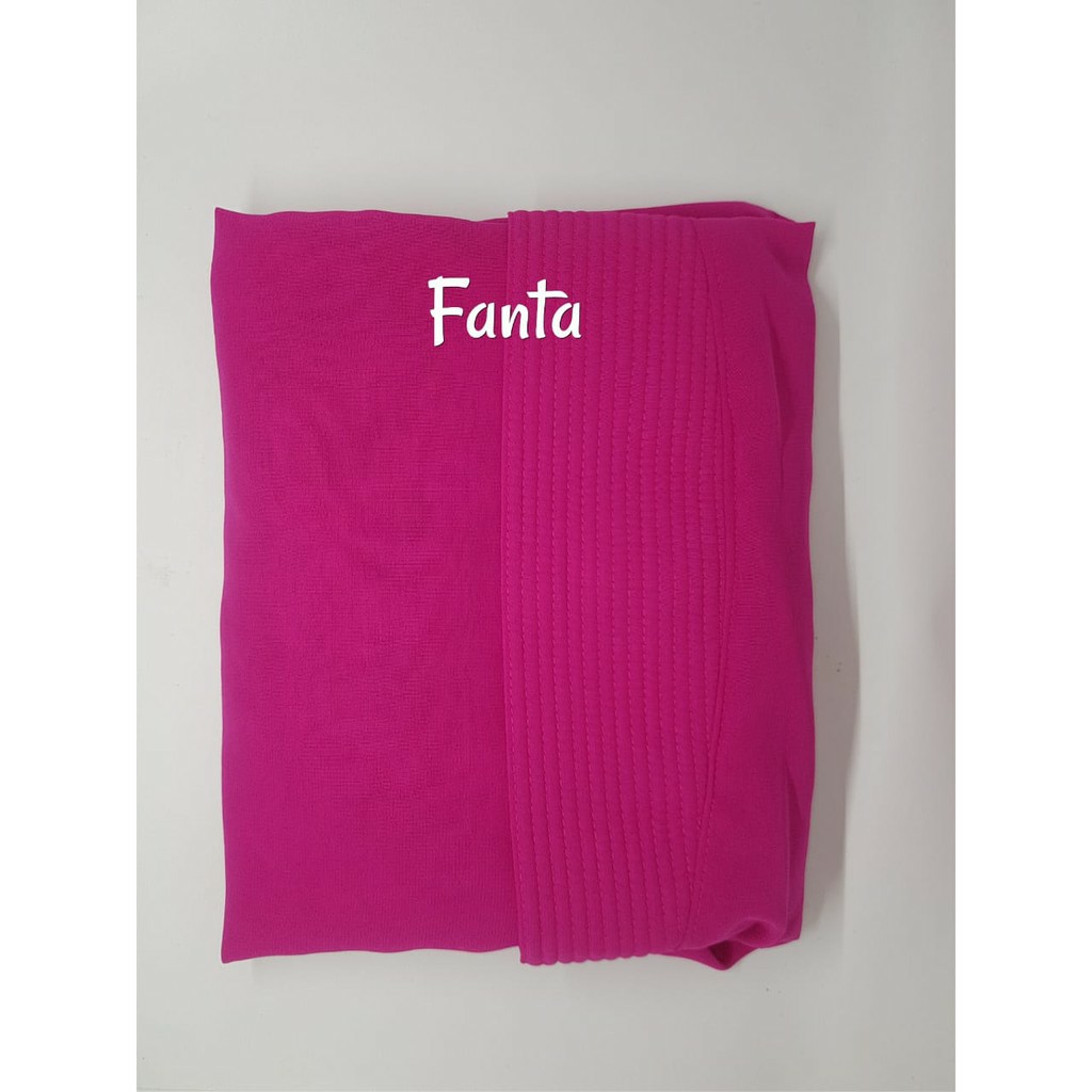 Jilbab Instan 2 Layer Jumbo Nesrin Hijab Syari Kerudung Khimar Terbaru-FANTA