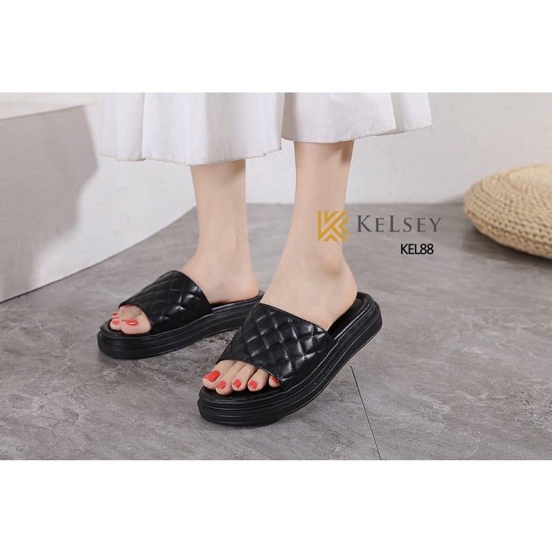 Kelsey Sepatu Slip On Wanita KEL88 Sandals Import