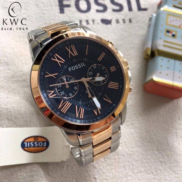 Jam Tangan Pria Fossil FS-5024 Two Tone Original BM + Tin Box