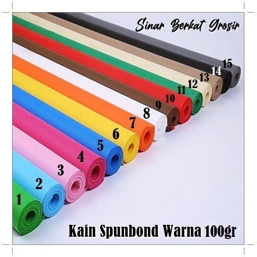 

Kain Bahan Tas Spunbond / Kain Furing Tebal / Spunbond Warna 100gr