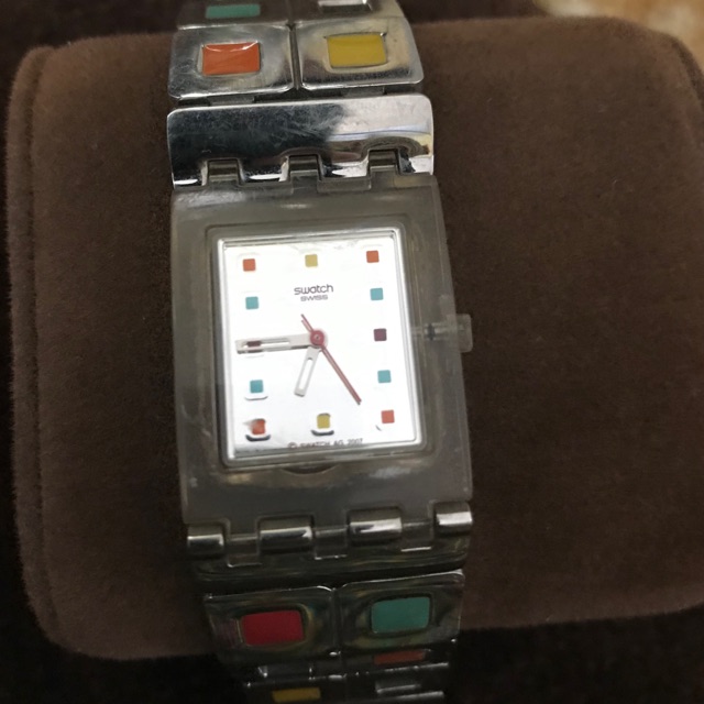 Preloved jam tangan wanita SWATCH kotak