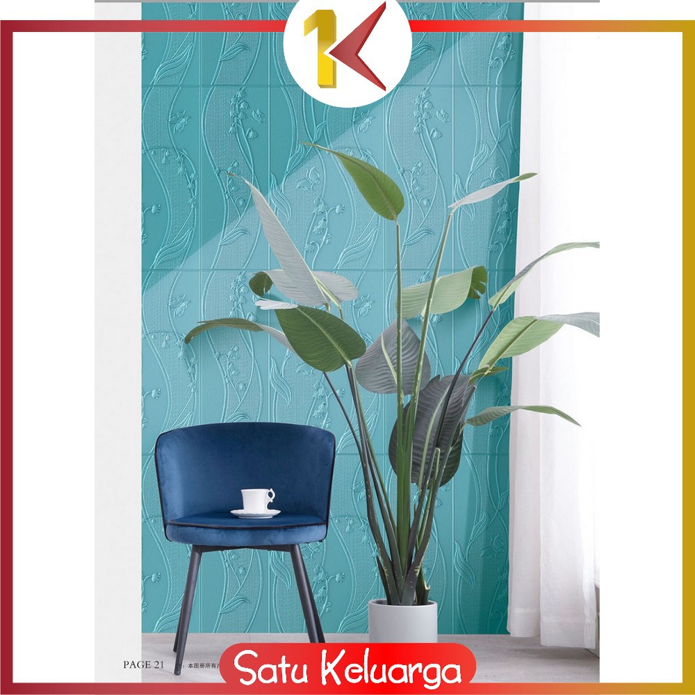 SK-C217 - C224 Wallpaper 3D Foam Motif / Wallfoam Sticker Dinding Kamar / Walpaper Dinding Bata-1