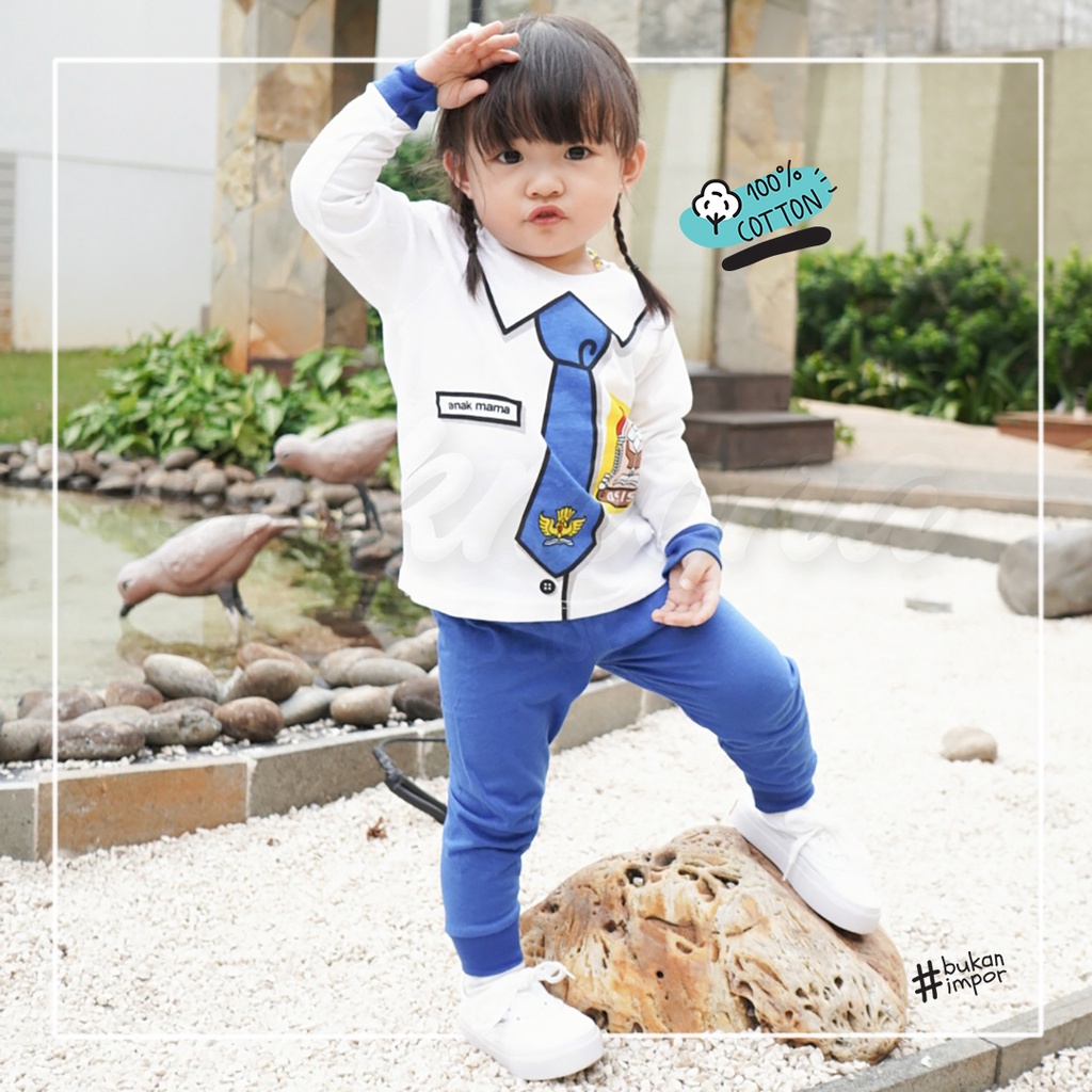 baju piyama anak baju anak cowo cewe piyama bayi model SMP 2y 3y 4y