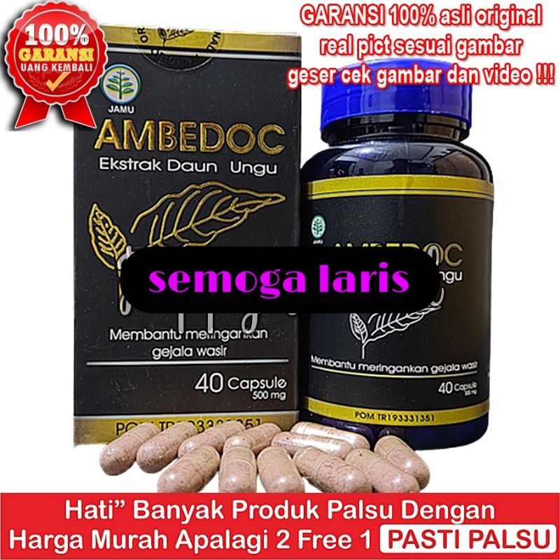 Ambedoc Asli Original Obat Herbal Ambeien Wasir Resmi BPOM