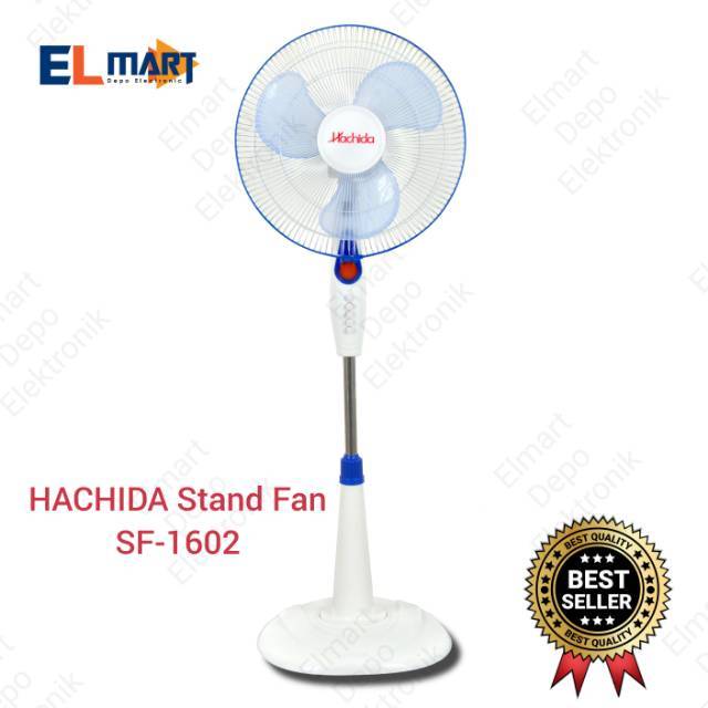 Hachida kipas angin berdiri ada lampu 1602  stand fan 16inch 16&quot; 3 kecepatan