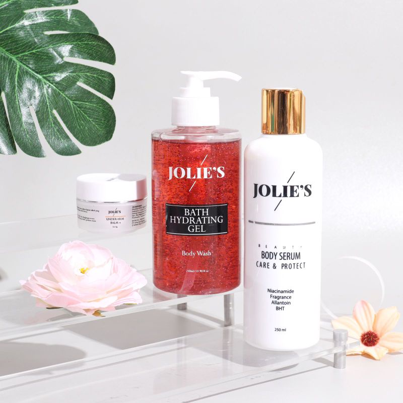 JOLIE'S BODY CARE SET PACKAGE (BODY WASH + BODY SERUM + UNDER ARM BALM)