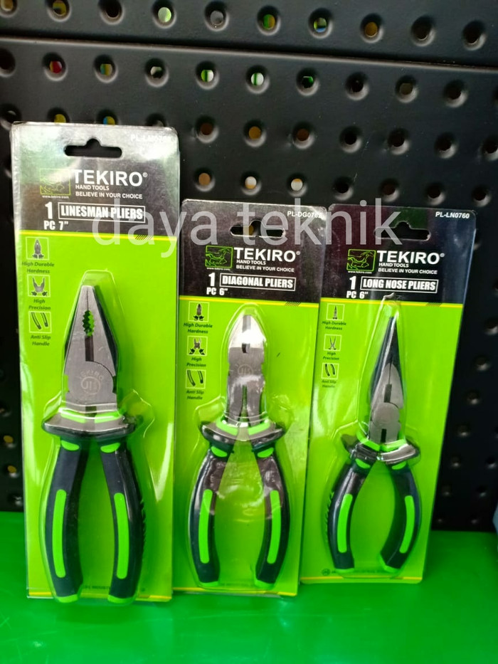 TEKIRO TANG SET 3PC TEKIRO - TANG POTONG-TANG KOMBINASI -TANG LANCING TEKIRO TEKIRO ORIGINAL