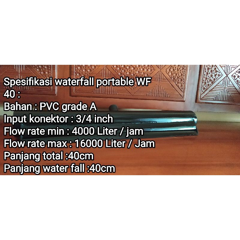 Waterfall portable kolam koi 40cm