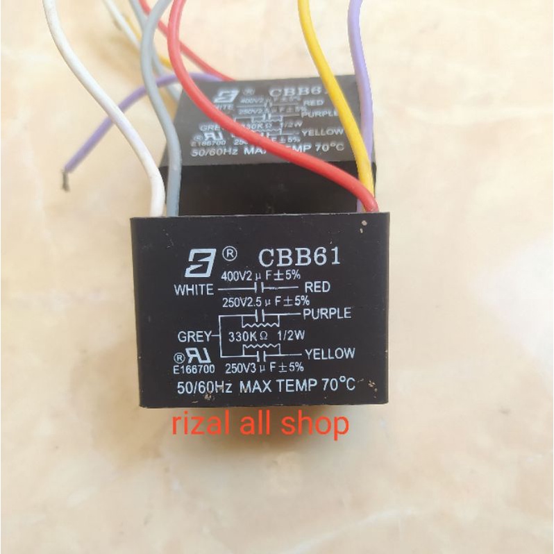 Jual kapasitor kipas angin 5 kabel Shopee Indonesia