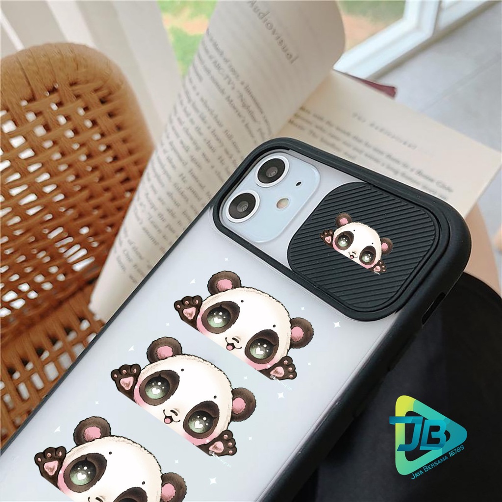 SOFTCASE SLIDE KAMERA PANDA OPPO VIVO SAMSUNG XIAOMI REALME IPHONE ALL TYPE JB4965