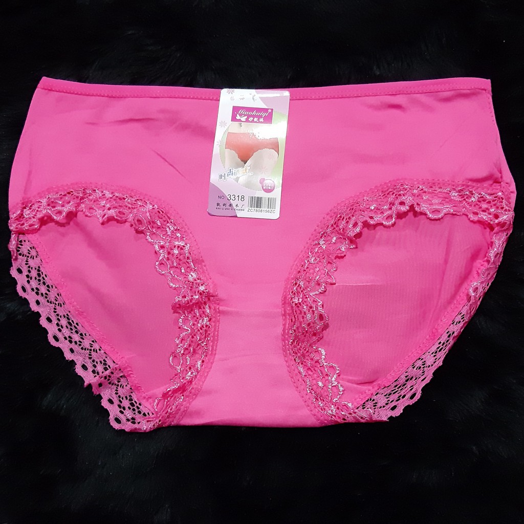 3Pcs Celana Dalam Wanita [[ MIAOKAIQI 3318 / 3358 ]] - CD Renda Hongkong Murah .