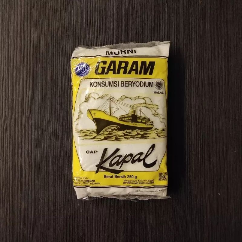 Garam Beryodium Cap Kapal 250grm