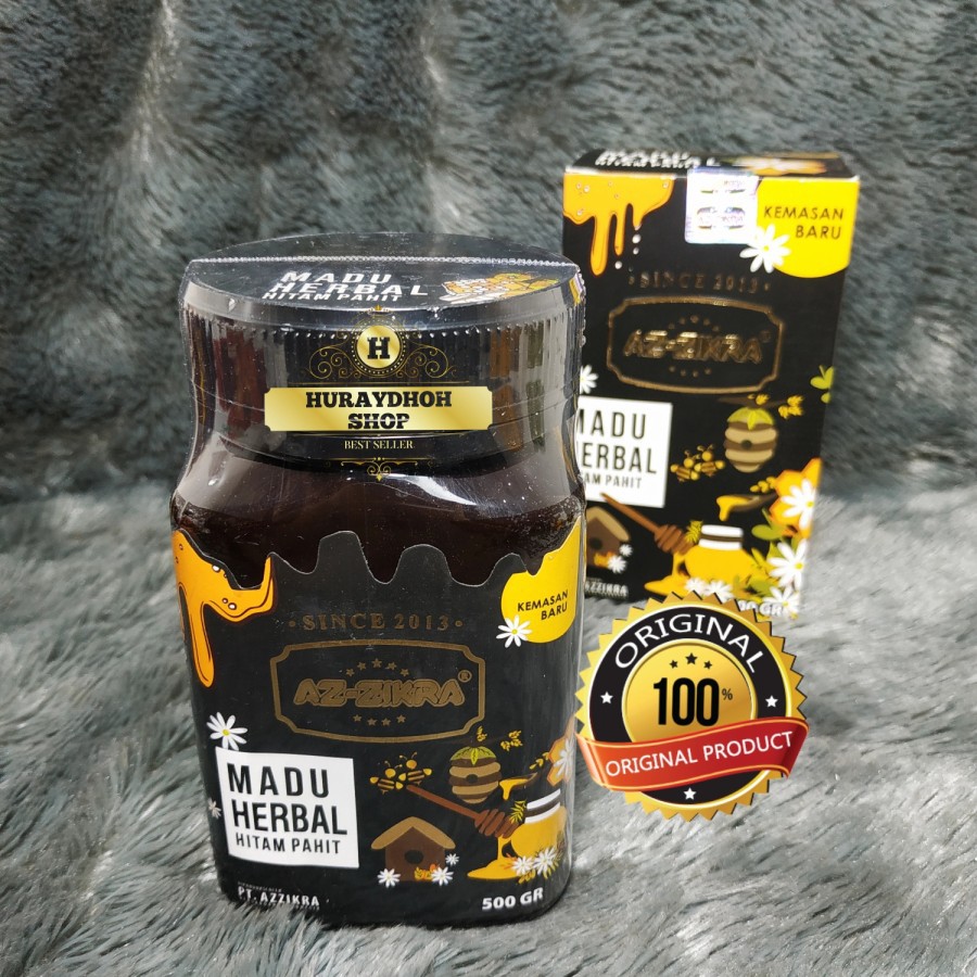 

Madu Azzikra Herbal Hitam Pahit Az-Zikra Kemasan Baru Original