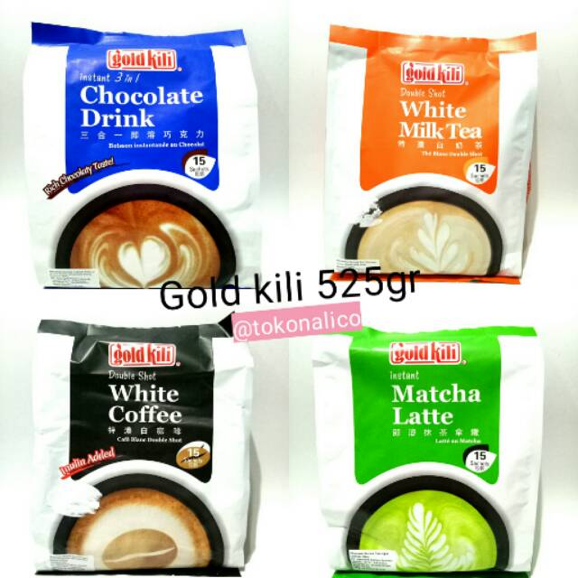 

Gold kili sachet drink 340gr isi 13scht