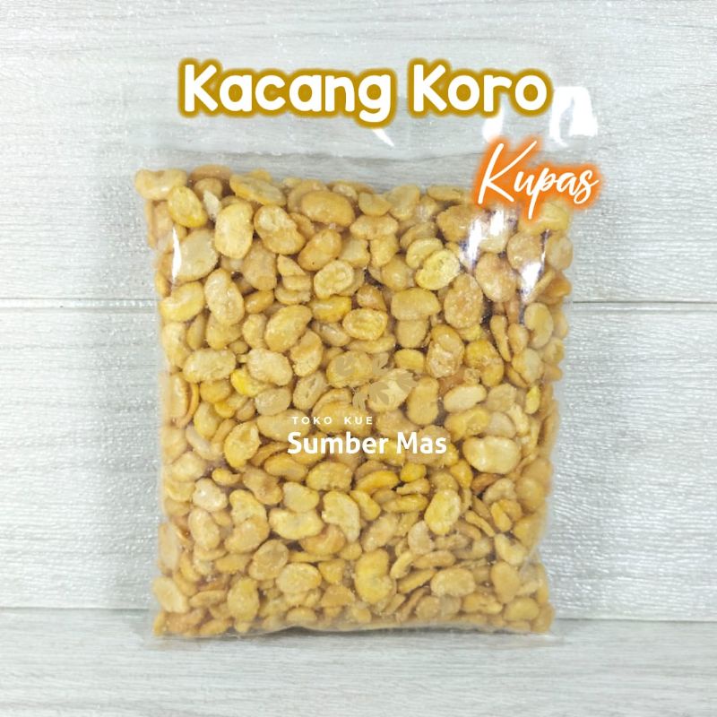 Kacang Koro Kupas Berat 500 gr / Kacang Koro / Snack Kiloan