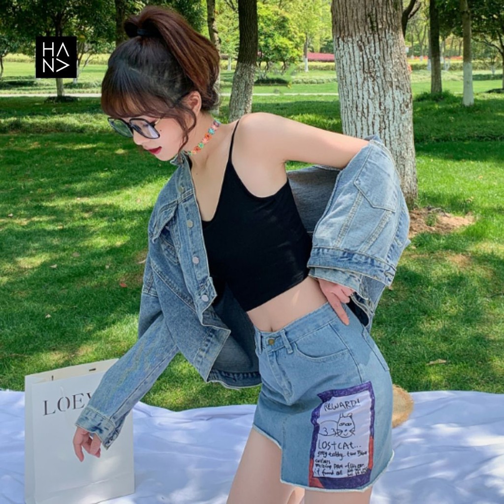 HanaFashion JKT - Aurora Basic Tank Top Crop Wanita - TT035-3