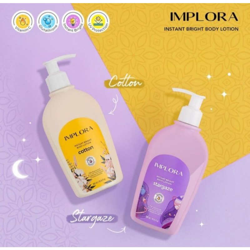 IMPLORA BODY LOTION STARGAZE DAY DREAM COTTON BREEZE SUMMER 300ml