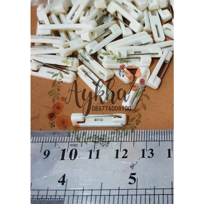 

BAYAR COD 2cm Isi 144pc Peniti Plastik Bros Pin Nama Dada Nametag Name tag Putih TERBARU Kode 675
