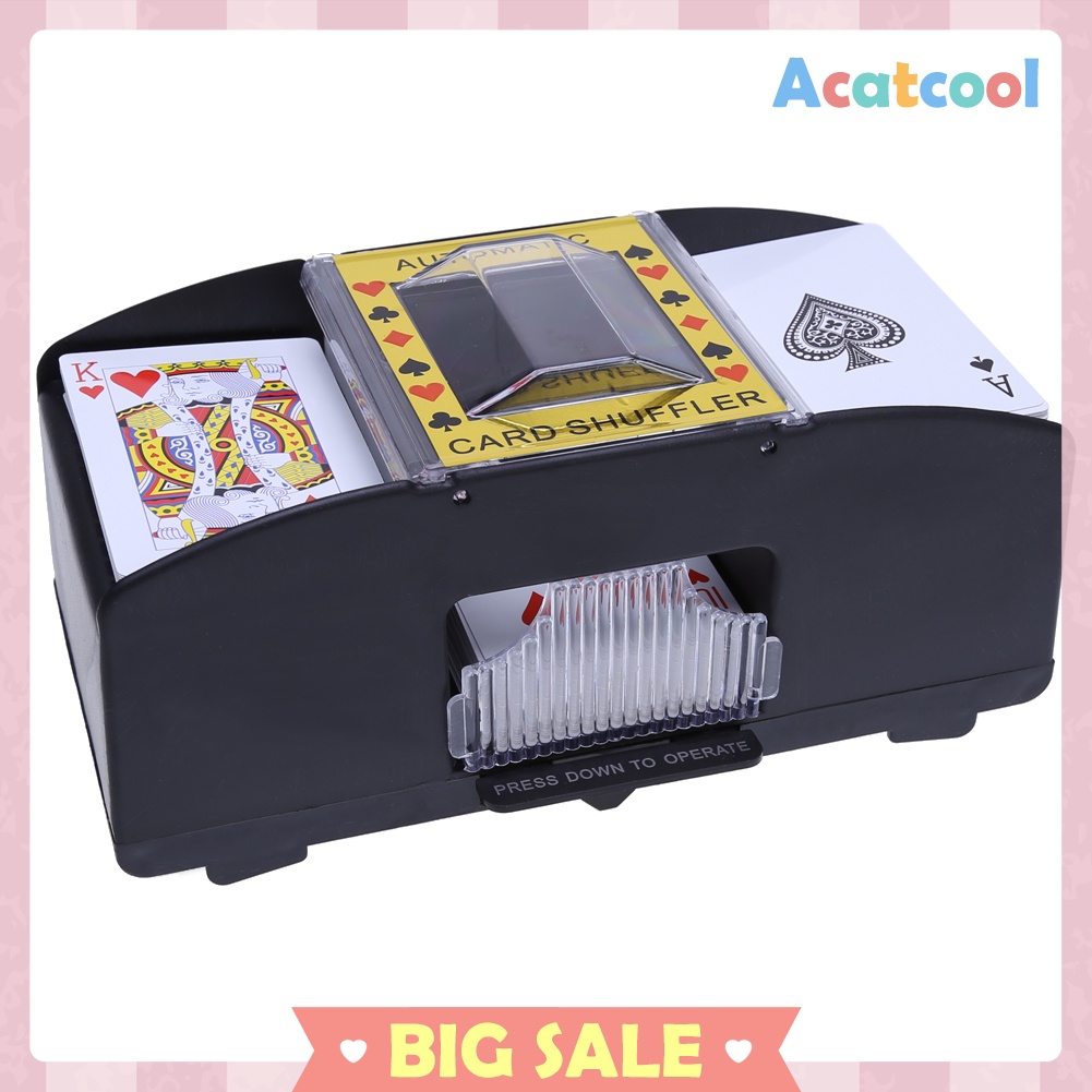 AUTOMATIC PLAYING CARDS SHUFFLER POKER CASINO ONE/TWO DECK CARD SHUFFLE SOR