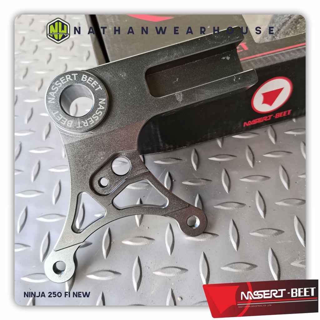 Bracket Breket Caliper Kaliper Belakang 2P 2 Piston Ninja 250 FI New 2018 Nassert Beet