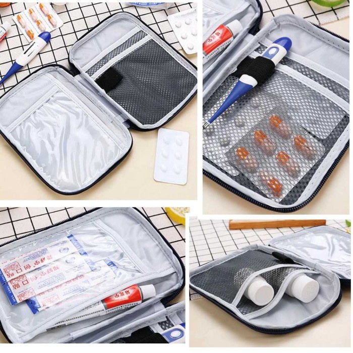 Tas Mini P3K Obat Portable First Aid Medical Kit Bag Pocket ZhangPei