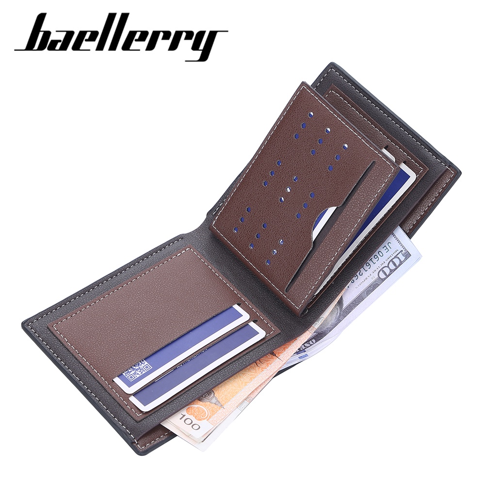 BAELLERRY DR080 Dompet Pria Bahan Kulit PU Leather Premium WATCHKITE WKOS