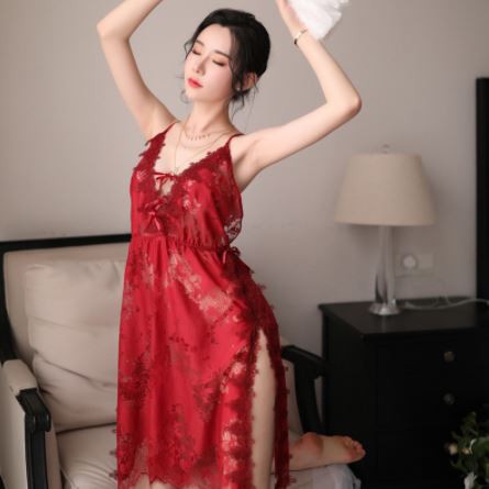 SL-02  Longnight sexy lingerie sexy baju tidur sexy lingerie RED