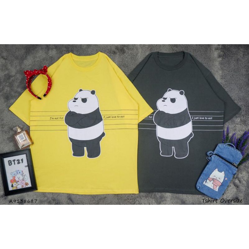 Kaos Panda Oversized