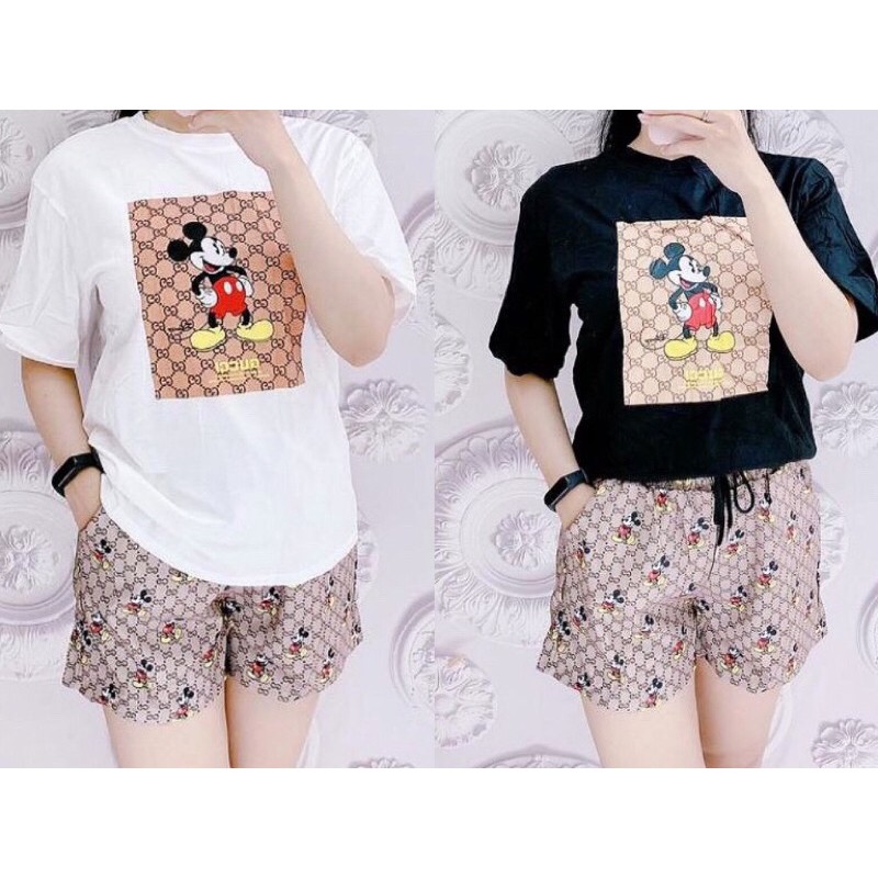 [PROMO] SET MICKEY GUCCI HP PREMIUM IMPORT / SETELAN MICKEY GUCCI WANITA IMPORT