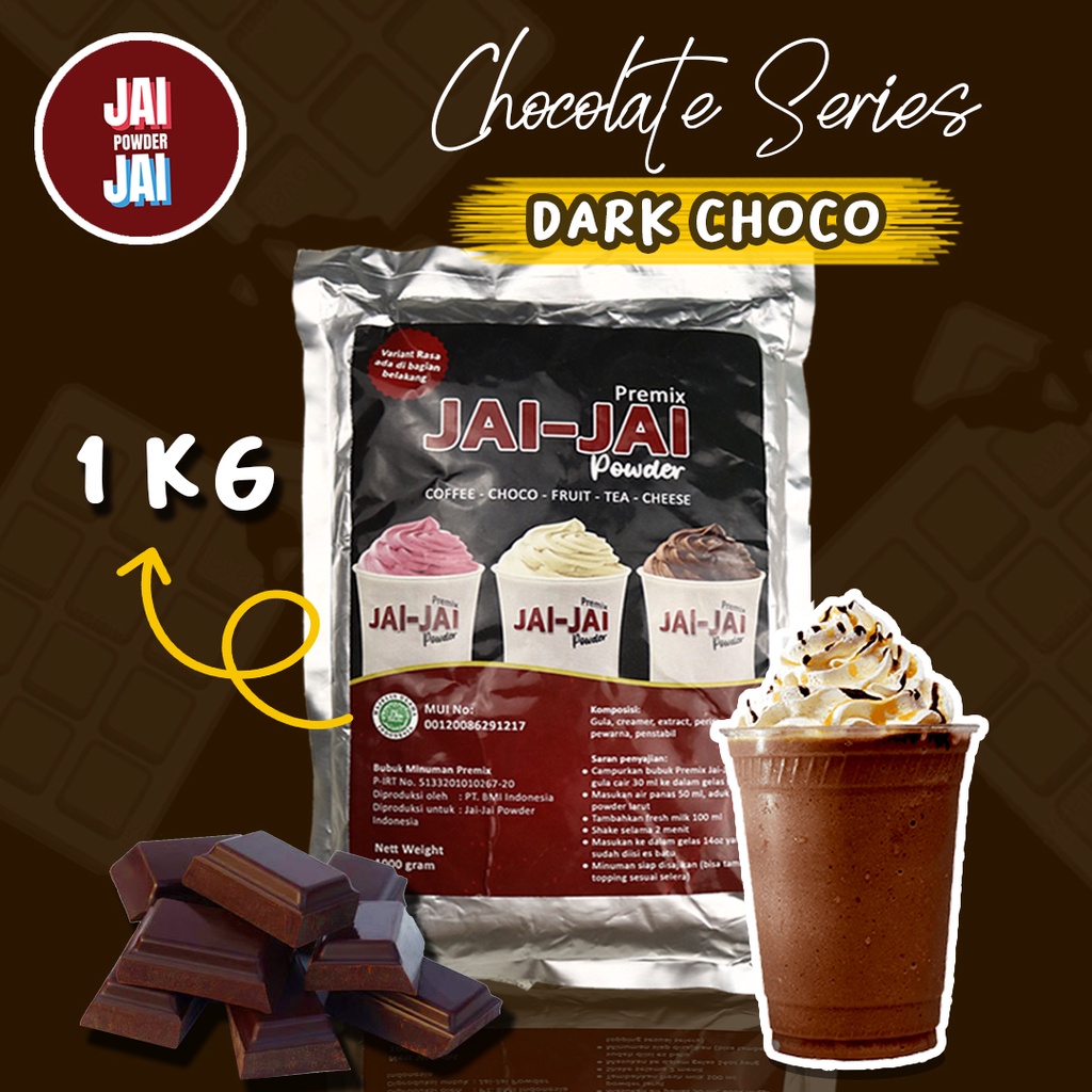 

Bubuk Minuman 1kg - DARK CHOCO - Jai Jai Powder