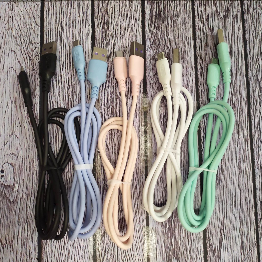 [RO ACC] KABEL DATA CHARGER MACARON MICRO USB MURAH