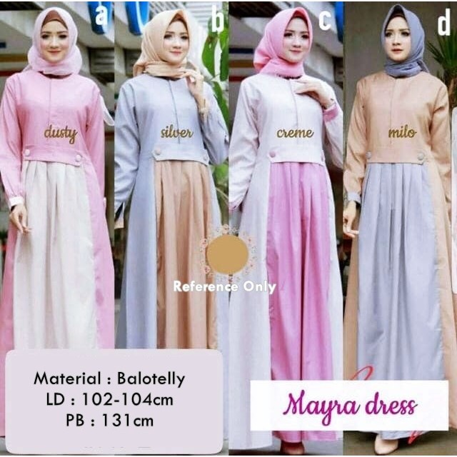 Busana Muslim Mayra Dress Koleksi Terbaru