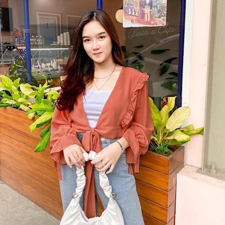 [WI1157] Kardigan Fashion Wanita Outfit Wanita Kekinian Oootd Wanita Outer Wanita Crop Top Kekinian 