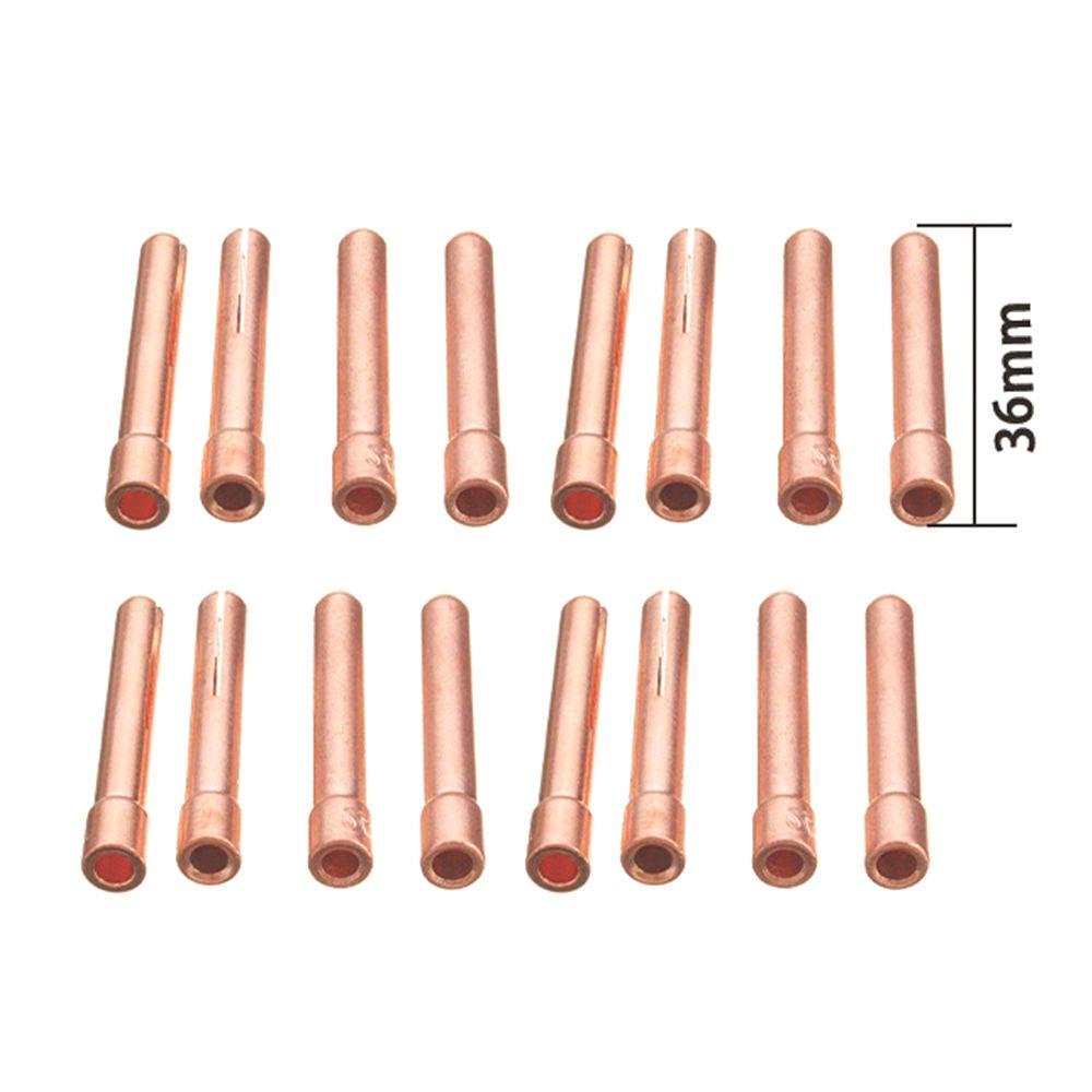 Solighter 10pcs Electroder Collet Penjualan Panas TIG Welder Aksesori 1.6/2.0/2.4/3.2mm Welding Torch