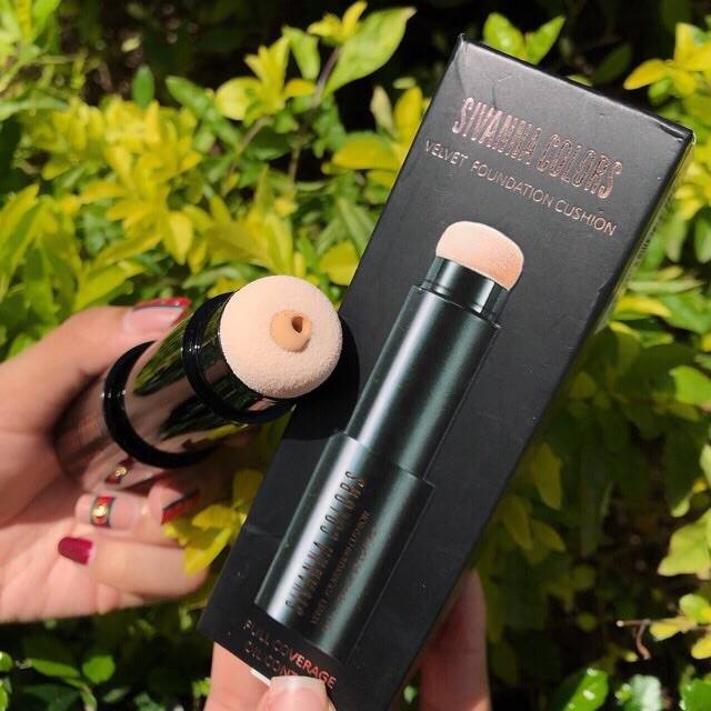 SIVANNA COLORS Velvet Foundation Cushion Full Coverage Oil Control #HF6004 Thailand /Concealer Stick